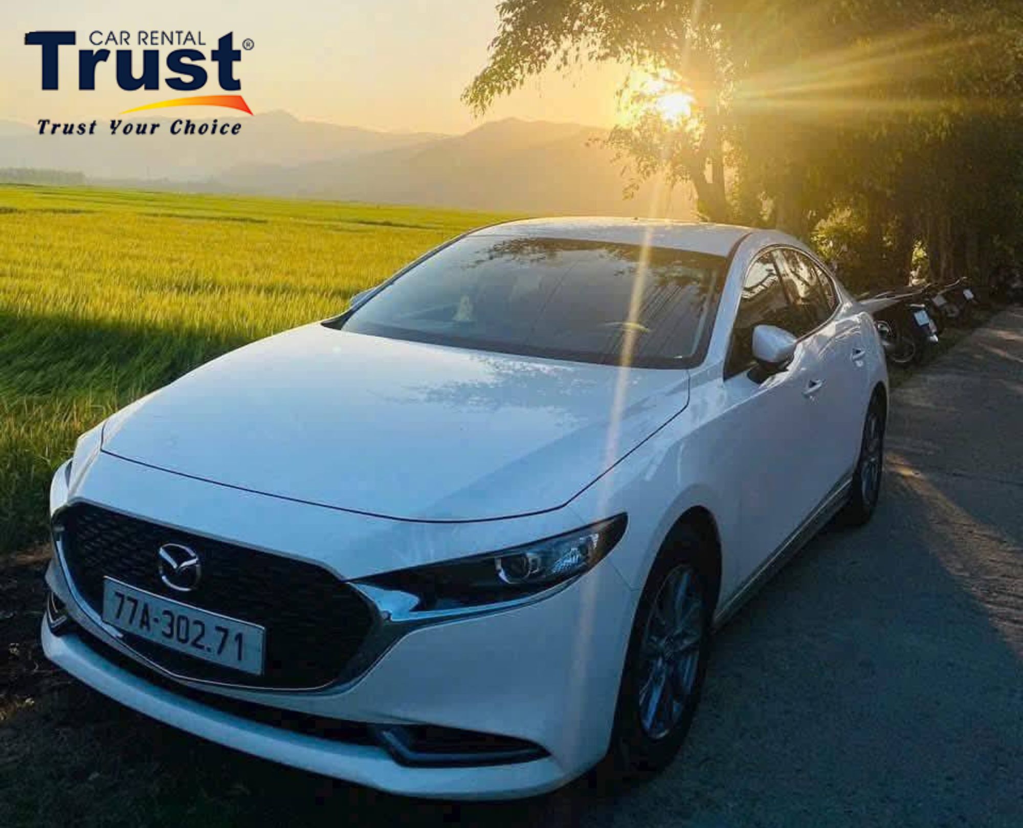 Comfortable four-seater sedan available for a 3-day Ho Chi Minh tour