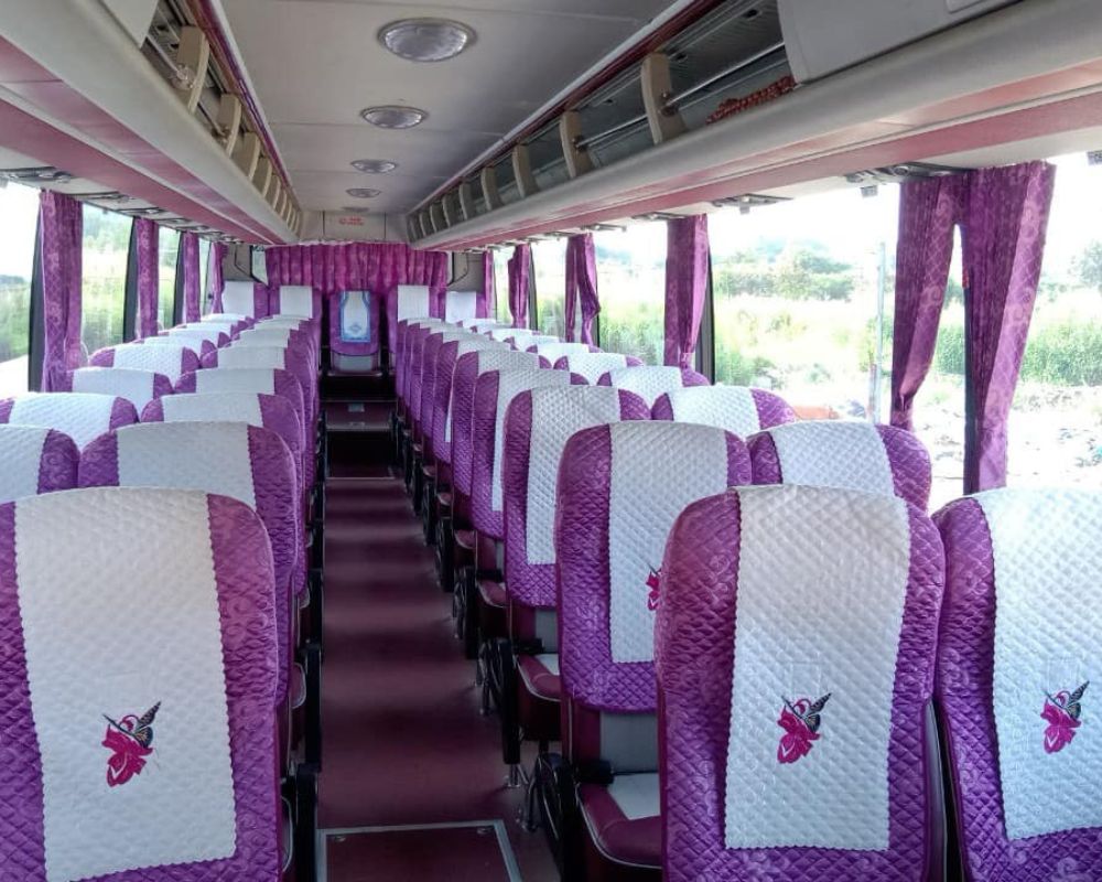 Interior of Huyndai Univer Bus 50 seat