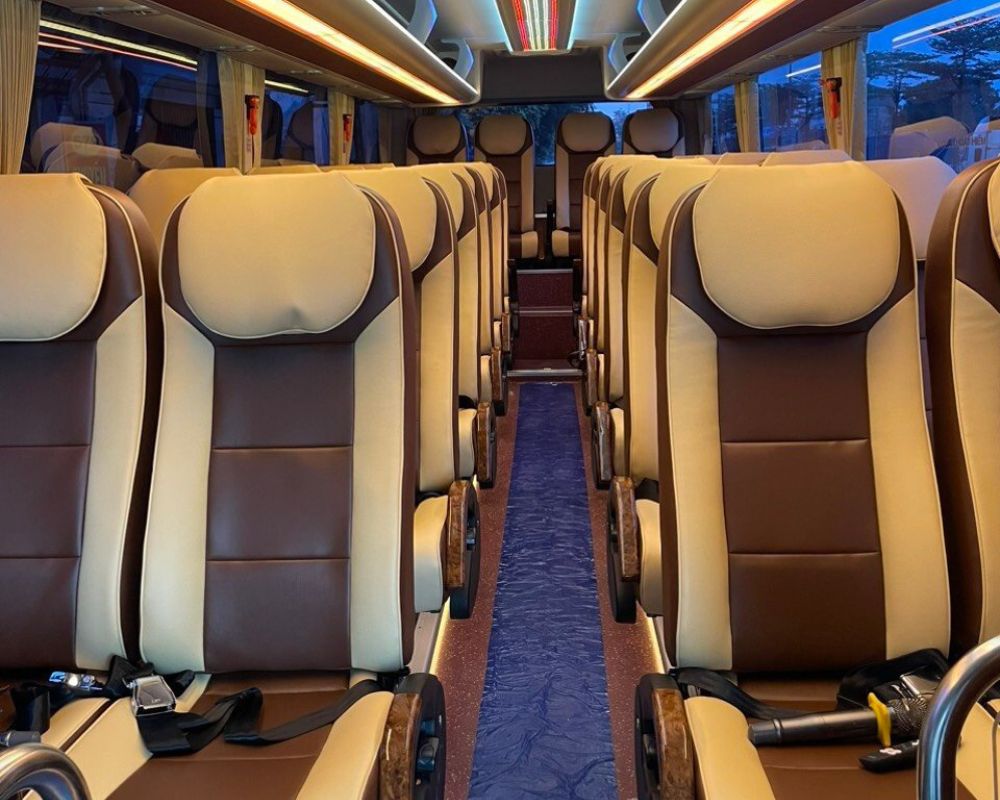 Interior of Huyndai Univer Bus 50 seater