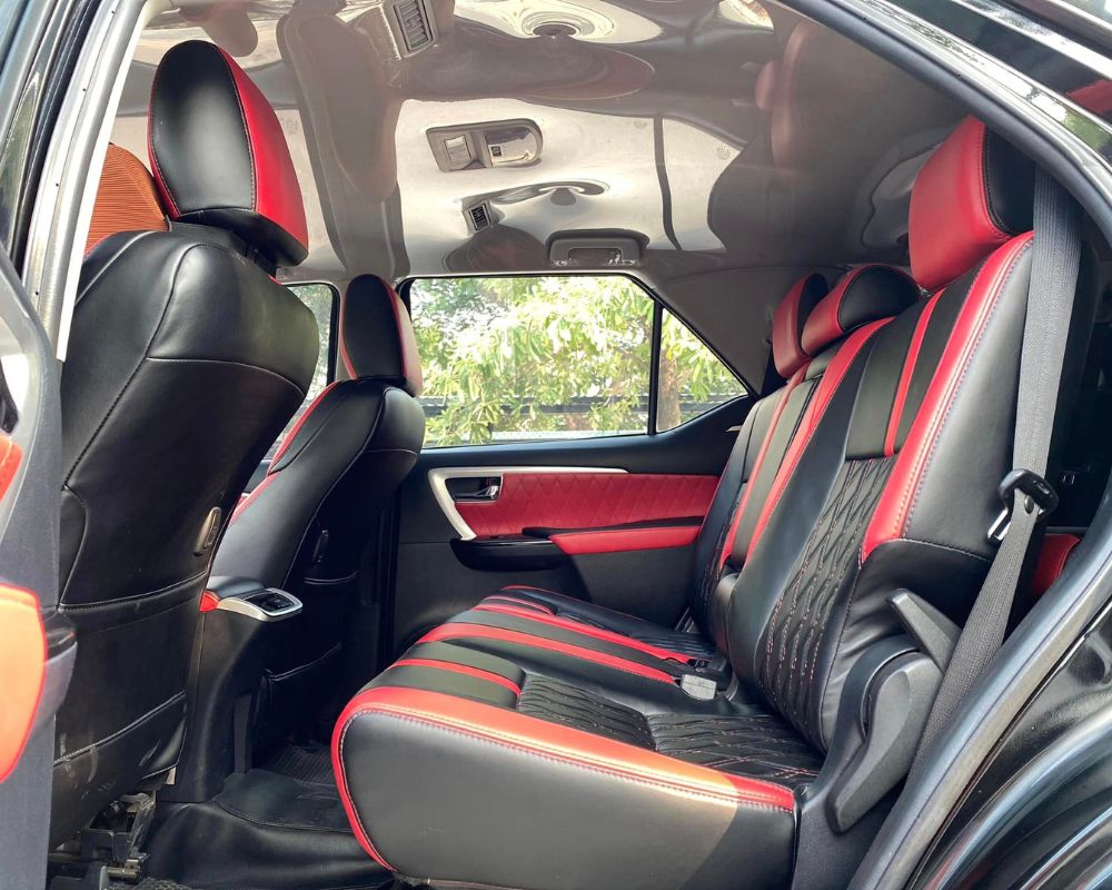 Interior of Toyota Fortuner SUV 7 seats