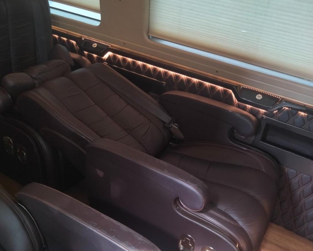 Interior of limousine in Ha Noi