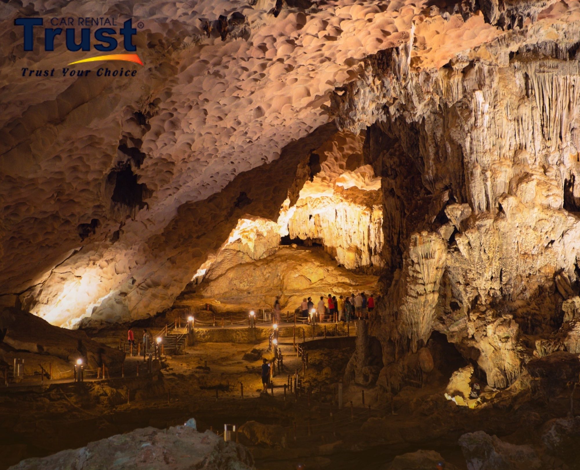 Sung Sot Cave is magnificent rock formations in Ha Long Bay's largest cave