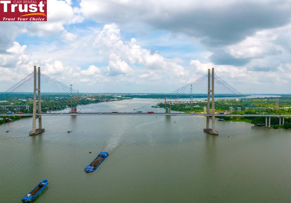 My Thuan Bridge - the first cable-stayed bridge in Vietnam