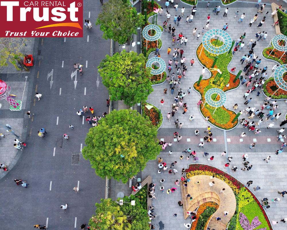 Take a Walk along Nguyen Hue Walking Street.