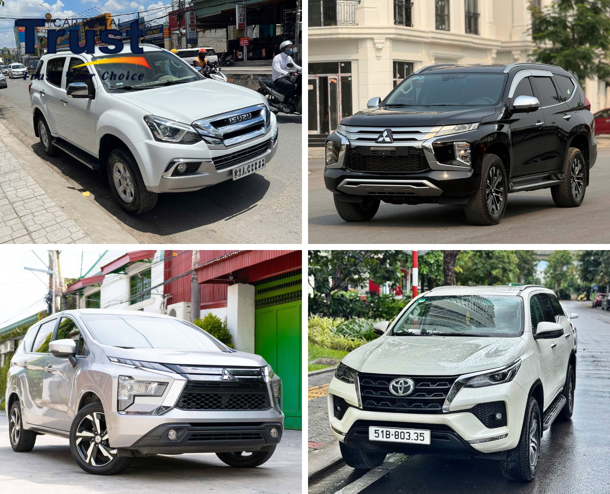 The 7-seater fleet of Vietnam Trust Car Rental