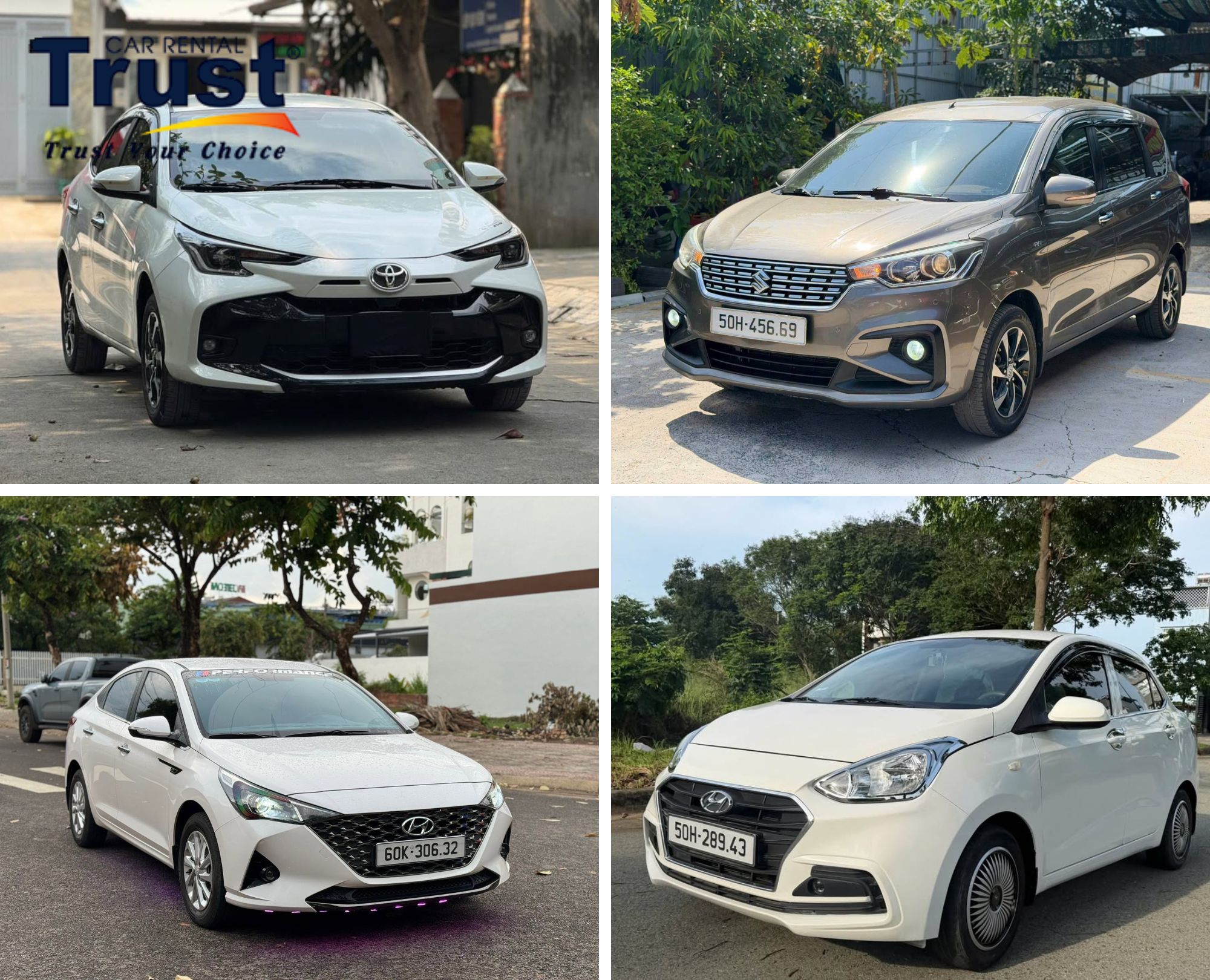 The fleet of 4-seater cars that we provide