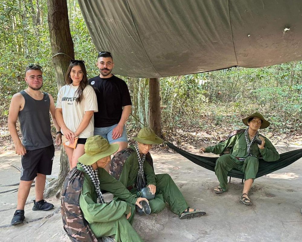 Wax statue of Vietnamese soldiers